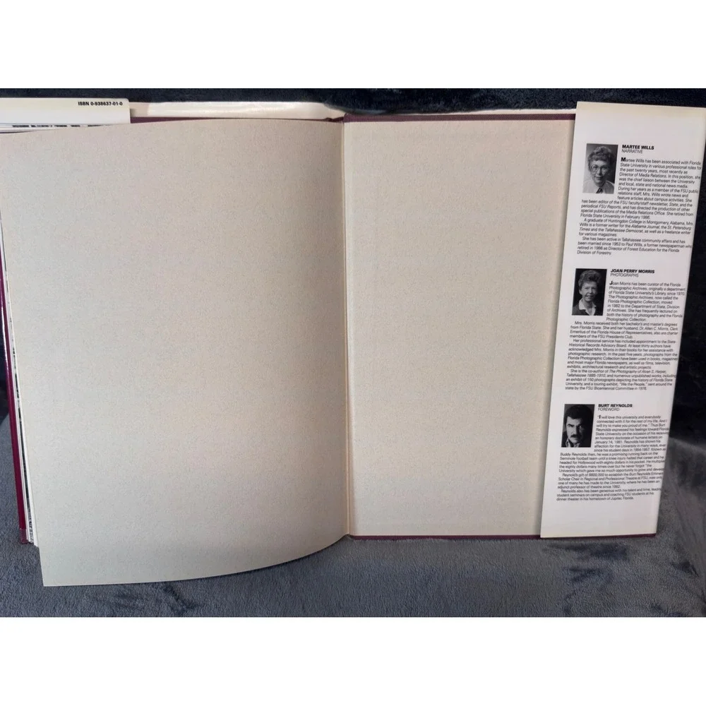 FSU Seminole History Pictorial Book 1987 Florida State Burt Reynolds Foreword
